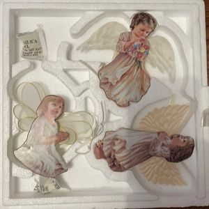 Bradford Exchange Collectible Ceramic Ltd Edition Heavens Little Angel Ornaments